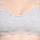 Ladies' Bra, Melange Light Grey, small image number null